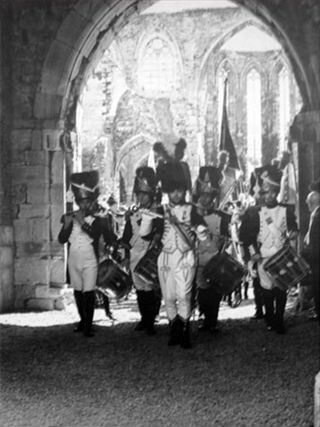 Les grenadiers à l'abbaye d'Aulne